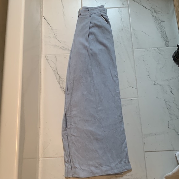 Blue wide leg flannel trousers by Nanushka size XS - Picture 3 of 8